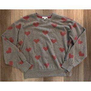 Seeing stars gray heart sweatshirt